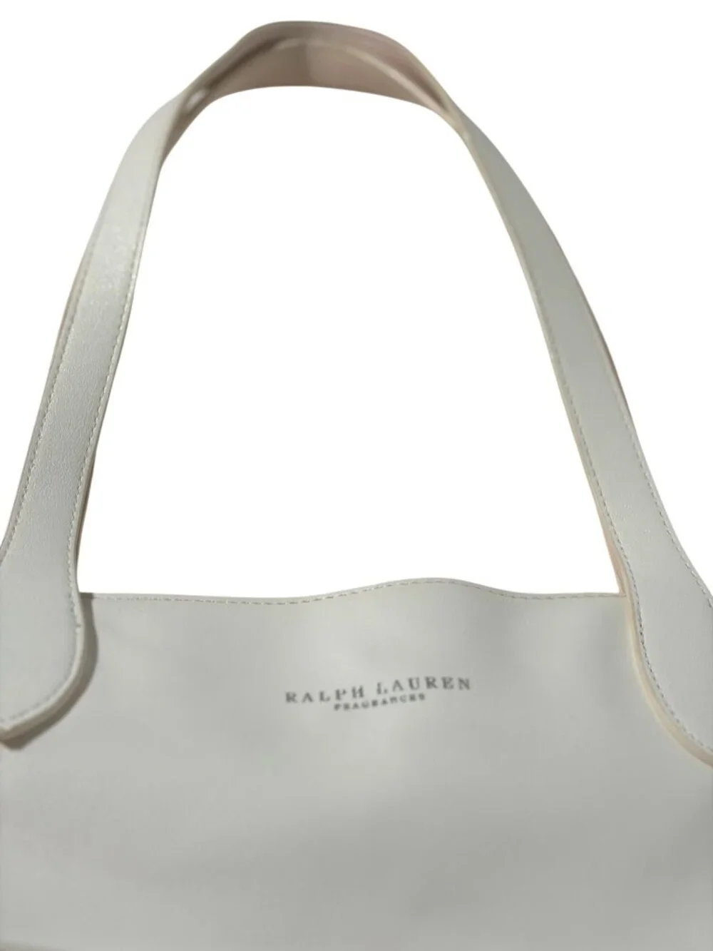 Ralph Lauren Fragrances Tote Bag Purse Shoulder Bag Large Handbag 18x12x4 White
